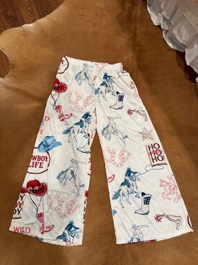 Cowboy life wide leg pants